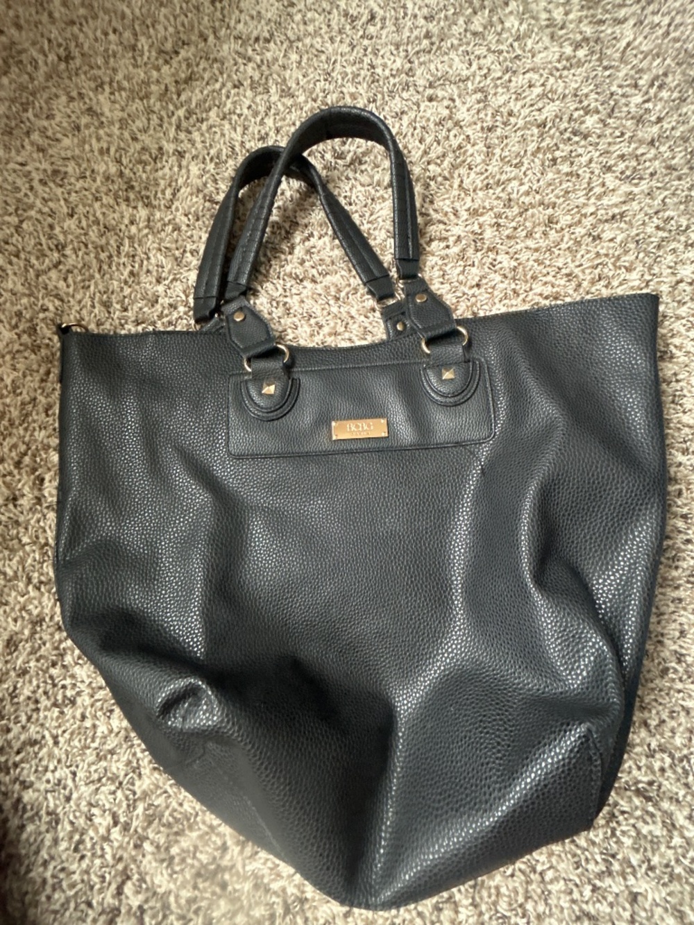 BCBG Large Structured Shoulder Bag / Tote Purse